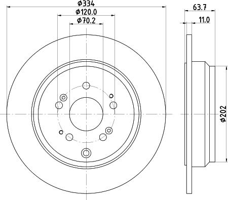 Nisshinbo ND8067K - Disque de frein cwaw.fr