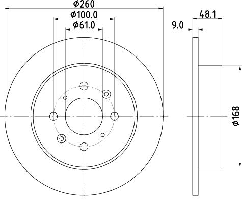 Nisshinbo ND8009K - Disque de frein cwaw.fr