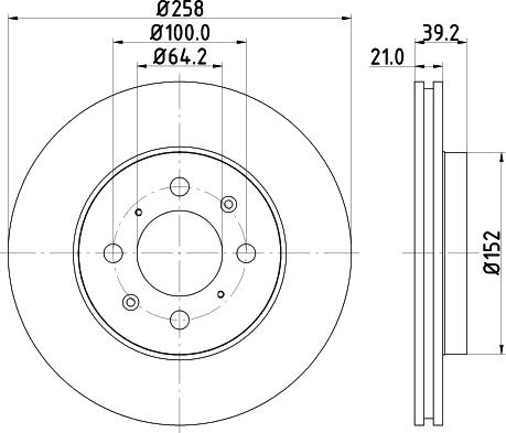 Nisshinbo ND8016K - Disque de frein cwaw.fr