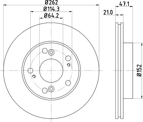 Nisshinbo ND8012K - Disque de frein cwaw.fr