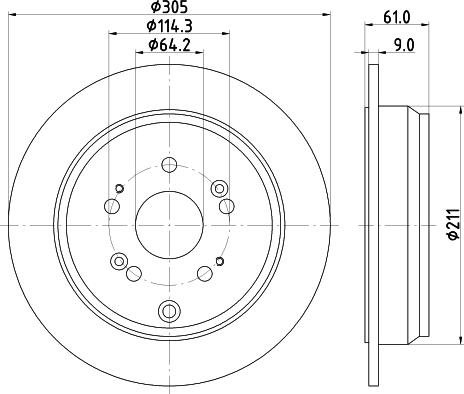 Nisshinbo ND8036K - Disque de frein cwaw.fr