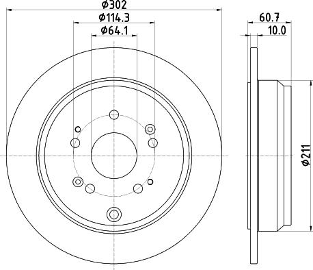 Nisshinbo ND8020K - Disque de frein cwaw.fr