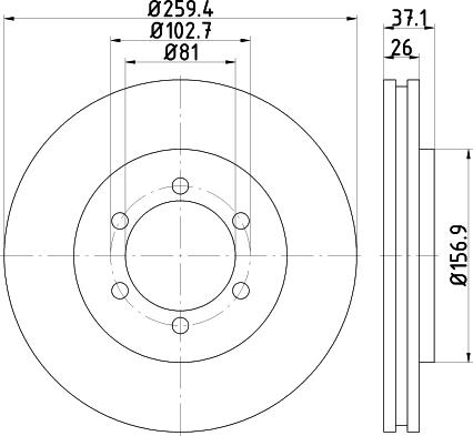 Nisshinbo ND2020 - Disque de frein cwaw.fr