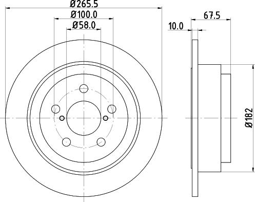 Nisshinbo ND7008 - Disque de frein cwaw.fr