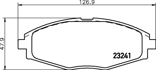 Nisshinbo NP6006 - Kit de plaquettes de frein, frein à disque cwaw.fr