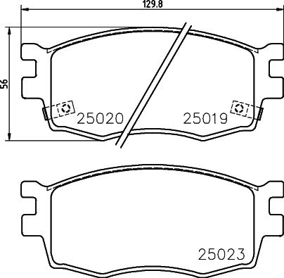 Nisshinbo NP6084 - Kit de plaquettes de frein, frein à disque cwaw.fr