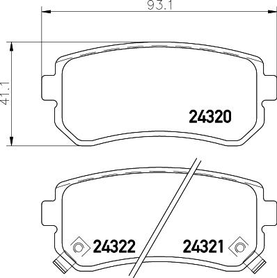 Nisshinbo NP6025 - Kit de plaquettes de frein, frein à disque cwaw.fr