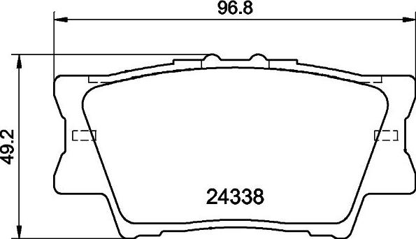 Nisshinbo NP1016 - Kit de plaquettes de frein, frein à disque cwaw.fr