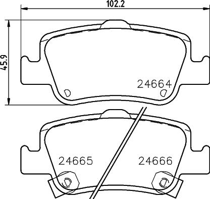 Nisshinbo NP1114 - Kit de plaquettes de frein, frein à disque cwaw.fr