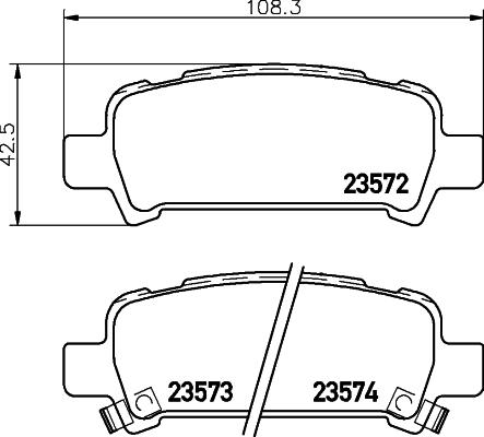 Nisshinbo NP7003 - Kit de plaquettes de frein, frein à disque cwaw.fr