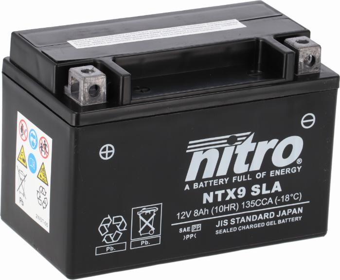 NITRO NTX9 SLA - Batterie de démarrage cwaw.fr