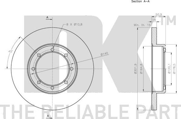 NK 313979 - Disque de frein cwaw.fr