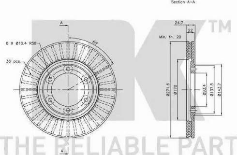 NK 60372908 - Amortisseur cwaw.fr