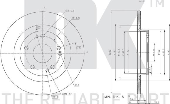 NK 312675 - Disque de frein cwaw.fr