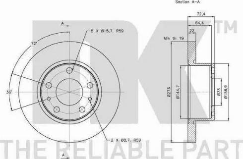 NK 65253533 - Amortisseur cwaw.fr