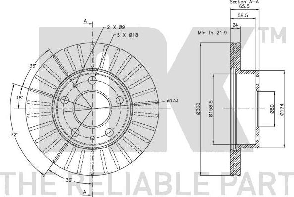 NK 209946 - Disque de frein cwaw.fr