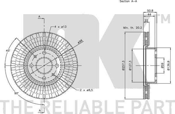 NK 209924 - Disque de frein cwaw.fr