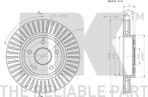 NK 319317 - Disque de frein cwaw.fr