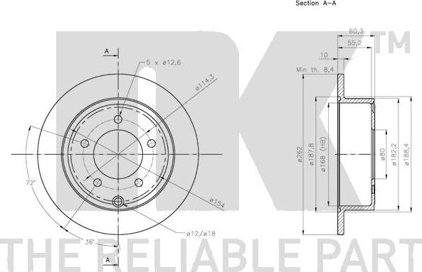 NK 209330 - Disque de frein cwaw.fr