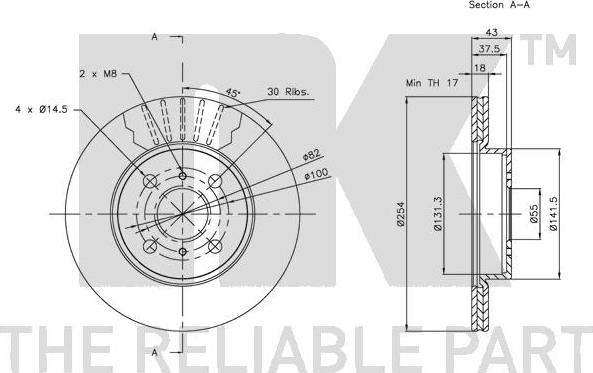 NK 314563 - Disque de frein cwaw.fr