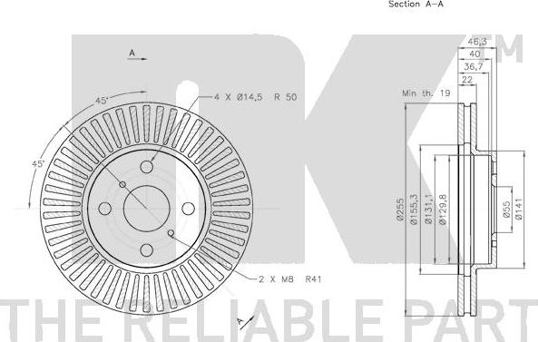 NK 3145107 - Disque de frein cwaw.fr