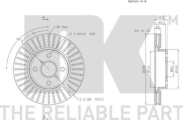 NK 2045115 - Disque de frein cwaw.fr