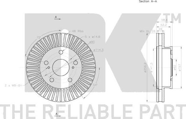 NK 2045138 - Disque de frein cwaw.fr