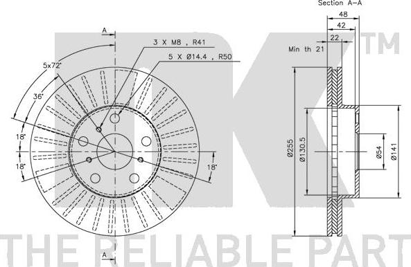 NK 204536 - Disque de frein cwaw.fr