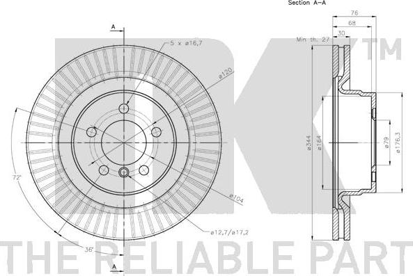 NK 204045 - Disque de frein cwaw.fr