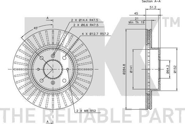 NK 204010 - Disque de frein cwaw.fr