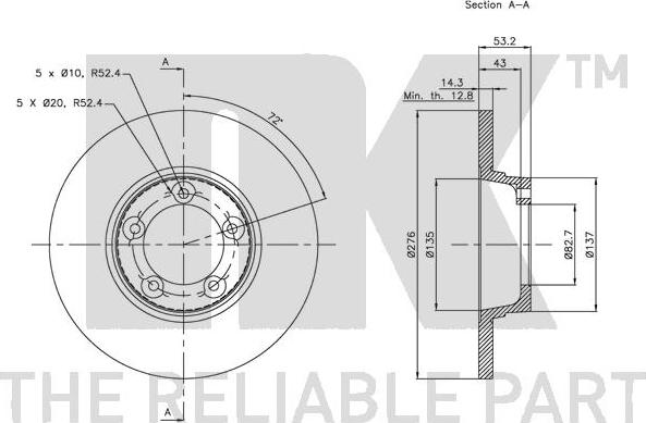 NK 204021 - Disque de frein cwaw.fr