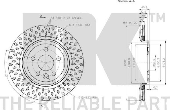 NK 204858 - Disque de frein cwaw.fr