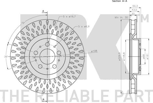 NK 204866 - Disque de frein cwaw.fr