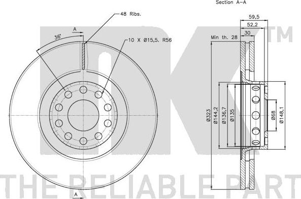 NK 314791 - Disque de frein cwaw.fr