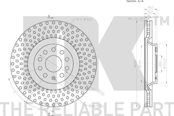 NK 2047141 - Disque de frein cwaw.fr