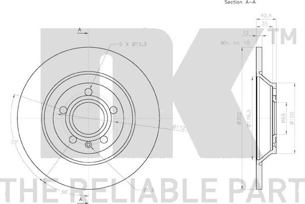 NK 3147148 - Disque de frein cwaw.fr