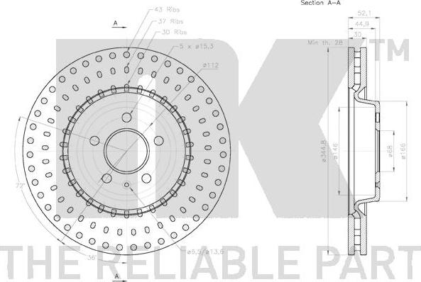 NK 2047154 - Disque de frein cwaw.fr