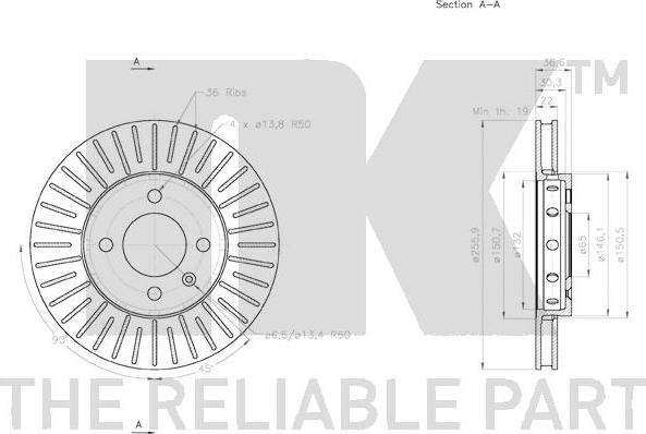 NK 2047157 - Disque de frein cwaw.fr