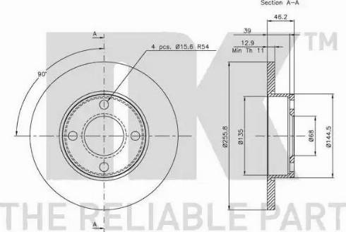 NK 314718 - Disque de frein cwaw.fr