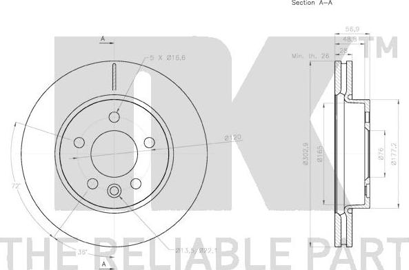 NK 3147139 - Disque de frein cwaw.fr