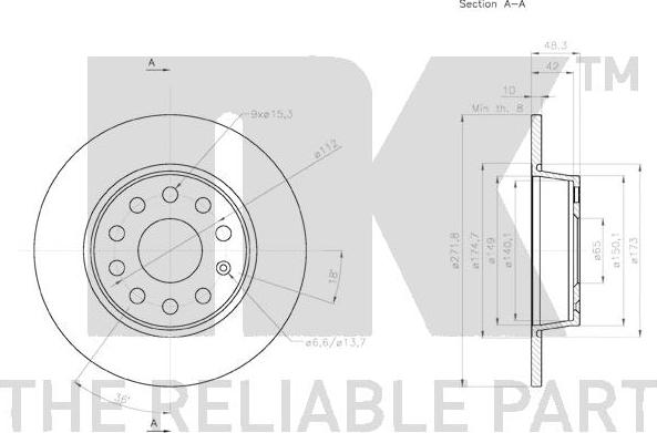 NK 3147137 - Disque de frein cwaw.fr