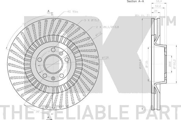 NK 3147125 - Disque de frein cwaw.fr