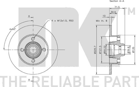 NK 2047121 - Disque de frein cwaw.fr