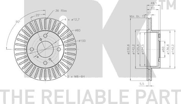 NK 315237 - Disque de frein cwaw.fr