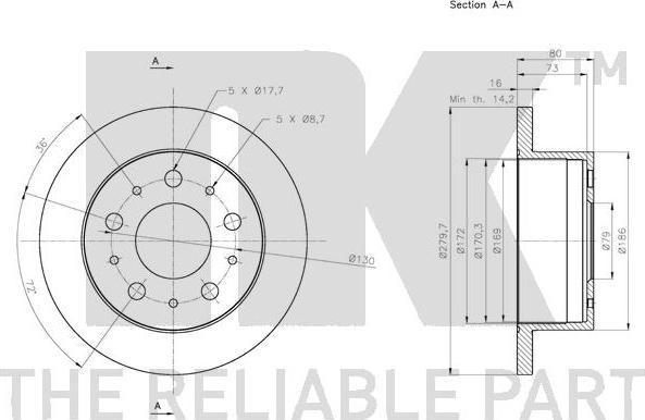 NK 311945 - Disque de frein cwaw.fr