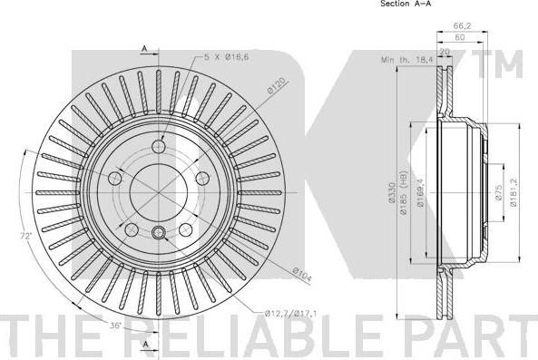 NK 311599 - Disque de frein cwaw.fr