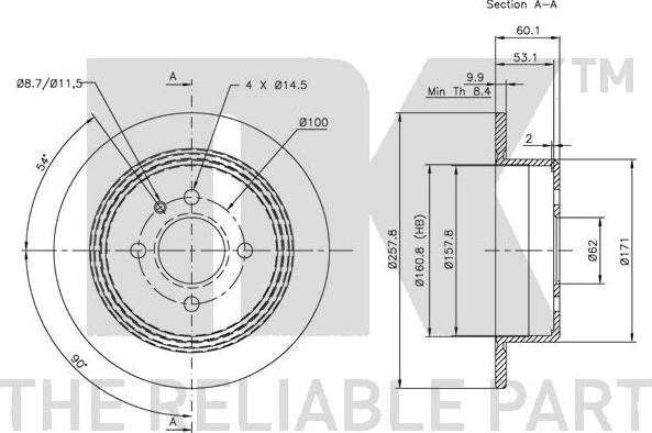 NK 311510 - Disque de frein cwaw.fr