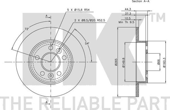 NK 203915 - Disque de frein cwaw.fr