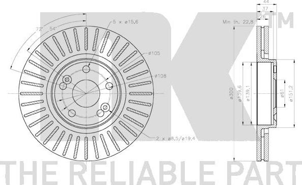 NK 3139100 - Disque de frein cwaw.fr