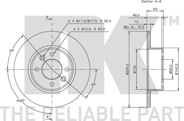 NK 203924 - Disque de frein cwaw.fr